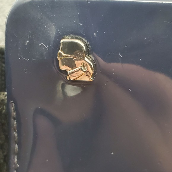 Melissa Karl Lagerfeld Boots Womens 6 Blue Bow Chelsea Ankle Rain Heel Platform - Picture 12 of 16